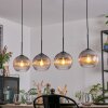Koyoto Pendellampa, kullampa, Pendelbelysning Klart, Rökfärger, 4-ljuskällor