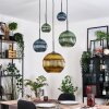 Koyoto Pendellampa, kullampa, Pendellampa Cluster Blå, Guld, Grön, 5-ljuskällor Koyoto Pendellampa, kullampa, Pendellampa Cluster Blå, Guld, Grön, 5-ljuskällor