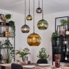 Koyoto Pendellampa, kullampa, Pendellampa Cluster Blå, Guld, Grön, 5-ljuskällor Koyoto Pendellampa, kullampa, Pendellampa Cluster Blå, Guld, Grön, 5-ljuskällor