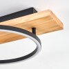 Pompu Taklampa LED Trä ljus, Svart, 1-ljuskällor