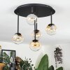 Chehalis Taklampa, kullampa Amber, Klart, 5-ljuskällor