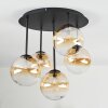Chehalis Taklampa, kullampa Amber, Klart, 5-ljuskällor