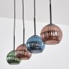 Koyoto Pendellampa, kullampa, Pendelbelysning Blå, Grön, Kopparfärg, 4-ljuskällor