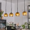 Ripoll Pendellampa, kullampa, Pendelbelysning Guld, Klart, 4-ljuskällor