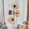 Gastor kullampa, Vägglampa 42 cm Guld, Svart, 3-ljuskällor