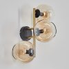 Koyoto kullampa, Vägglampa Guld, Svart, 3-ljuskällor