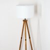 Soungou Golvlampa Trä mörkt, Svart, 1-ljuskällor