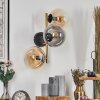 Gastor kullampa, Vägglampa Guld, Svart, 3-ljuskällor
