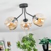 Ripoll Taklampa, kullampa Amber, 3-ljuskällor