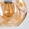 Ripoll Pendellampa, kullampa, Pendellampa Cluster Amber, Rökfärger, 5-ljuskällor
