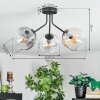 Ripoll Taklampa, kullampa Amber, Klart, Rökfärger, 3-ljuskällor