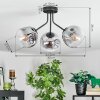 Ripoll Taklampa, kullampa Klart, Rökfärger, 3-ljuskällor