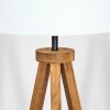 Soungou Golvlampa Trä mörkt, Svart, 1-ljuskällor