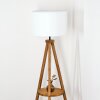Soungou Golvlampa Trä mörkt, Svart, 1-ljuskällor