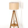 Soungou Golvlampa Trä mörkt, Svart, 1-ljuskällor