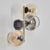 Koyoto kullampa, Vägglampa Guld, Svart, 3-ljuskällor