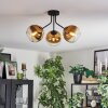 Koyoto Taklampa, kullampa 42 cm Guld, Klart, 3-ljuskällor