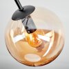Gastor Taklampa, kullampa 42 cm Amber, Klart, Rökfärger, 3-ljuskällor