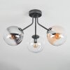 Gastor Taklampa, kullampa 42 cm Amber, Klart, Rökfärger, 3-ljuskällor