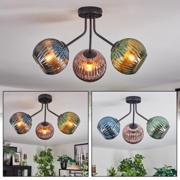 Koyoto Taklampa, kullampa Blå, Grön, Kopparfärg, 3-ljuskällor