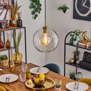 Koyoto Pendellampa, kullampa, Pendelbelysning Guld, Svart, 1-ljuskällor