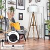 Soungou Golvlampa Brun, Naturfärger, Svart, 1-ljuskällor