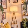 Soungou Golvlampa Brun, Naturfärger, Svart, 1-ljuskällor