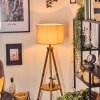 Soungou Golvlampa Brun, Naturfärger, Svart, 1-ljuskällor