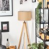 Soungou Golvlampa Naturfärger, Svart, 1-ljuskällor