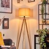 Soungou Golvlampa Naturfärger, Svart, 1-ljuskällor