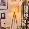 Soungou Golvlampa Naturfärger, Svart, 1-ljuskällor