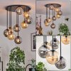 Gastor Taklampa, kullampa Amber, Rökfärger, 9-ljuskällor