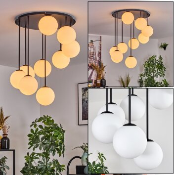 Gastor Taklampa, kullampa Vit, 9-ljuskällor