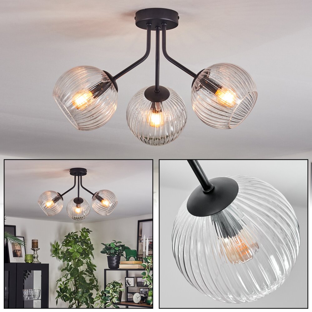 Koyoto Taklampa, kullampa Klart, 3-ljuskällor main product photo