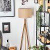 Soungou Golvlampa Naturfärger, Nickel matt, 1-ljuskällor