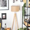 Soungou Golvlampa Krom, Naturfärger, 1-ljuskällor