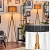 Soungou Golvlampa Naturfärger, Nickel matt, 1-ljuskällor