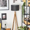Soungou Golvlampa Naturfärger, Nickel matt, 1-ljuskällor