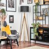 Soungou Golvlampa Naturfärger, Nickel matt, 1-ljuskällor
