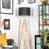 Soungou Golvlampa Krom, Naturfärger, 1-ljuskällor