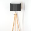 Soungou Golvlampa Krom, Naturfärger, 1-ljuskällor