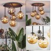 Chehalis Taklampa, kullampa Amber, Rökfärger, 5-ljuskällor