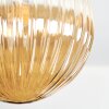 Chehalis Taklampa, kullampa 45 cm Amber, 5-ljuskällor