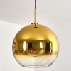 Koyoto Pendellampa, kullampa, Pendelbelysning Guld, Svart, 1-ljuskällor