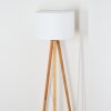 Soungou Golvlampa Naturfärger, Vit, 1-ljuskällor