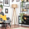 Soungou Golvlampa Naturfärger, Vit, 1-ljuskällor