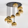 Koyoto Taklampa, kullampa 57 cm Guld, Klart, 9-ljuskällor