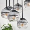Koyoto Taklampa, kullampa 57 cm Klart, Rökfärger, 9-ljuskällor