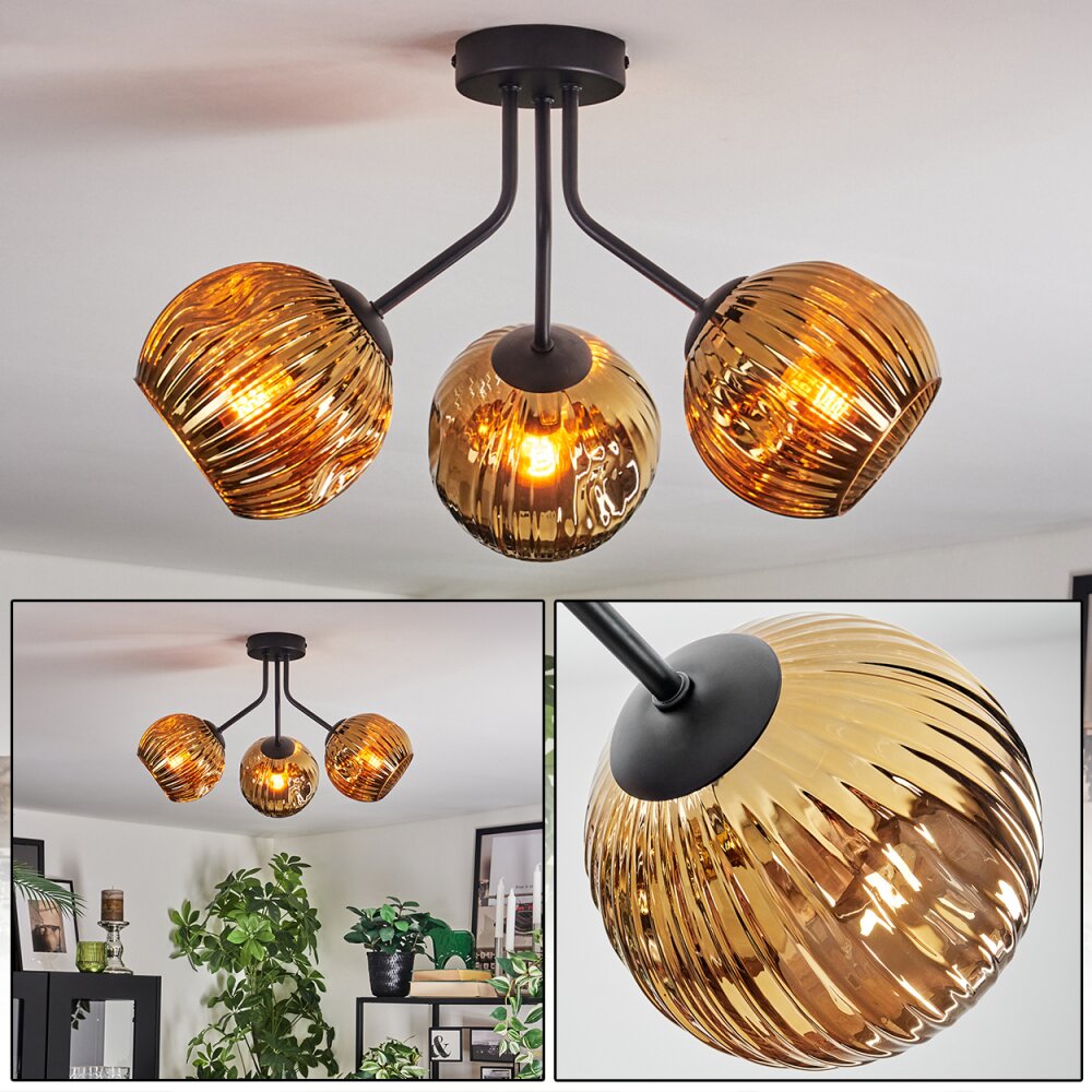 Ripoll Taklampa, kullampa Guld, 3-ljuskällor main product photo