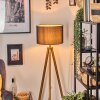 Soungou Golvlampa Naturfärger, Svart, 1-ljuskällor